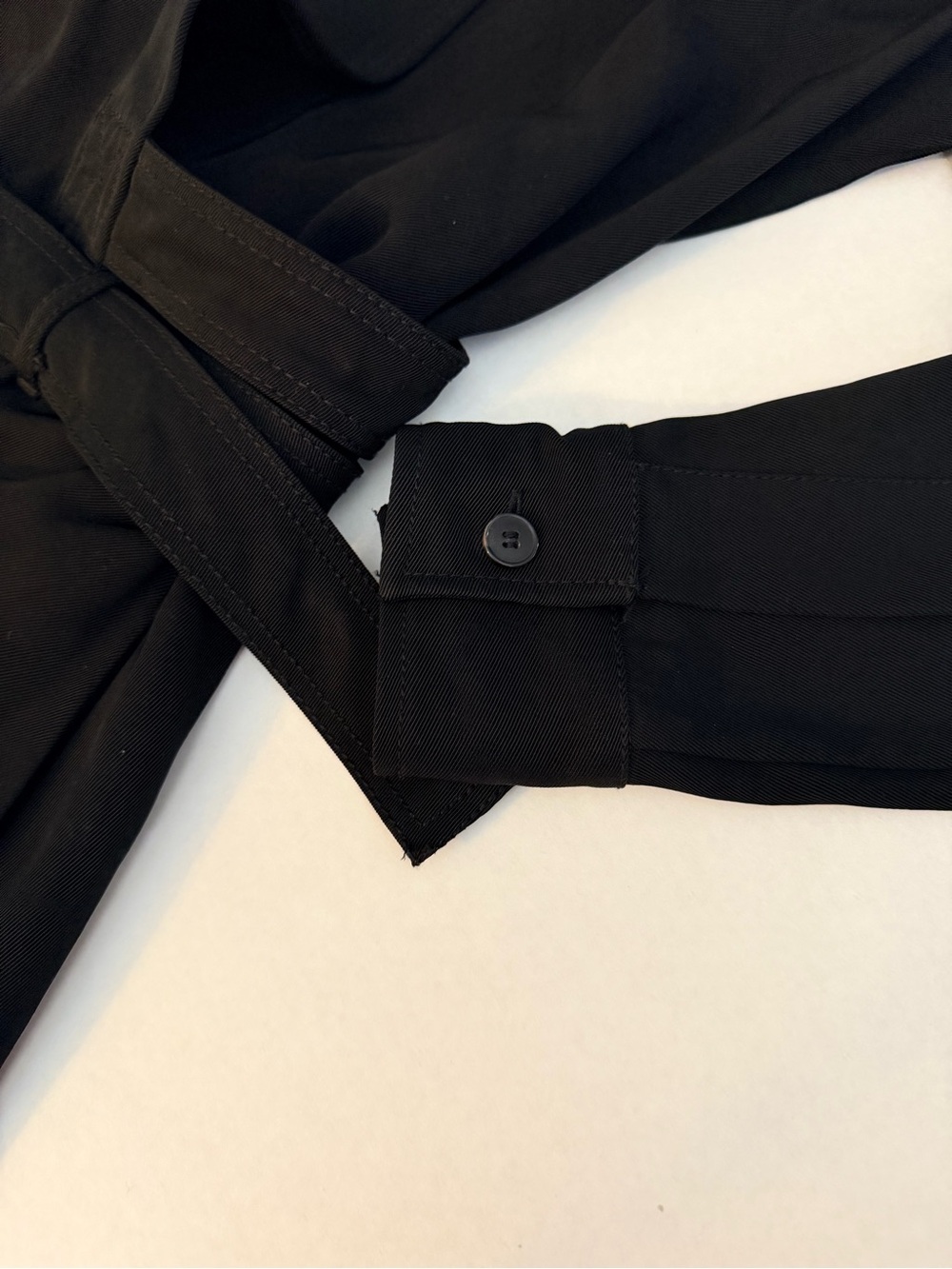 Rare Zara Studio Limited Edition Black Belted Overlay Utility Mini Dress NWT M - Picture 14 of 16